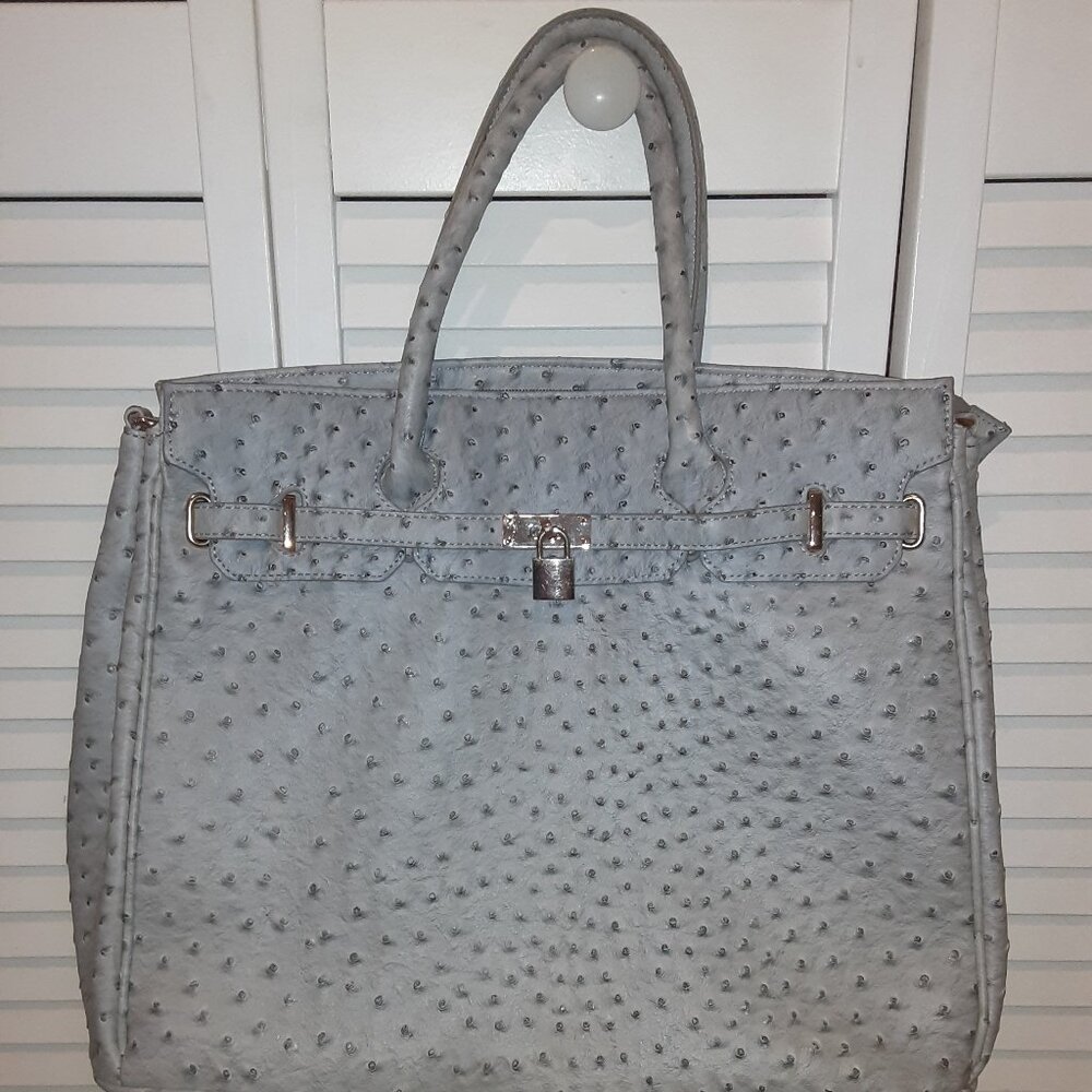 NWOT Large Hermes Ostrich Looking bag